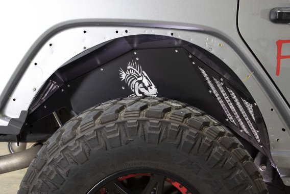 Aluminum Inner Fenders For 18-Current Jeep Wrangler JL and Wrangler Unlimited JLU Fishbone Offroa...