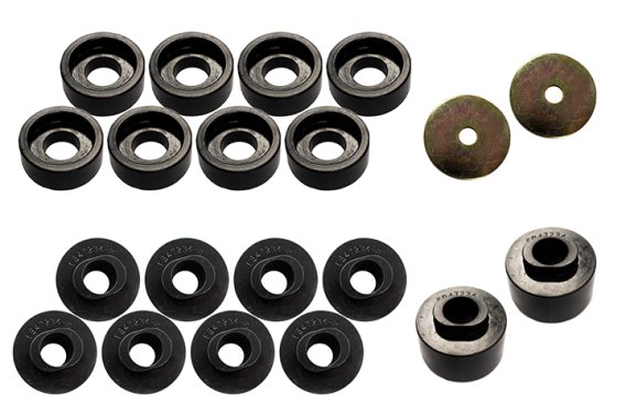 F-250 Body Mount Kit 08-18 F-250 Black Poyurethane Fishbone Offroad