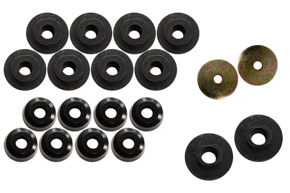F-250 Body Mount Kit 08-18 F-250 Black Poyurethane Fishbone Offroad