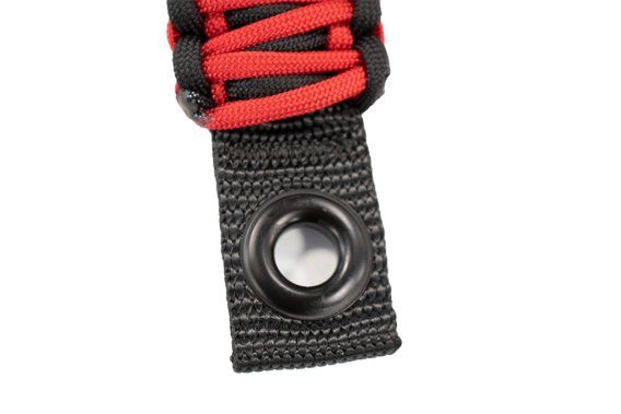 Wrangler Paracord Door Handles Black/Red for 97-06 Jeep Wrangler Fishbone