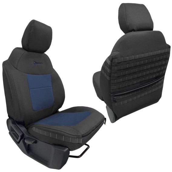 Bronco Seat Covers Tactical Front Seat Covers for 21-25 Ford Bronco Black/Navy Bartact 
