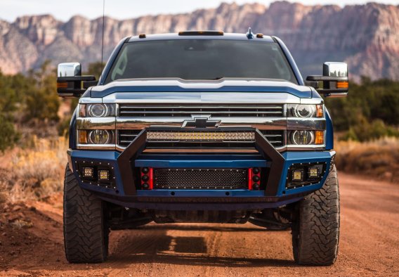 15-19 Silverado 2500/3500 Front Bumper with Sensors Flog Industries