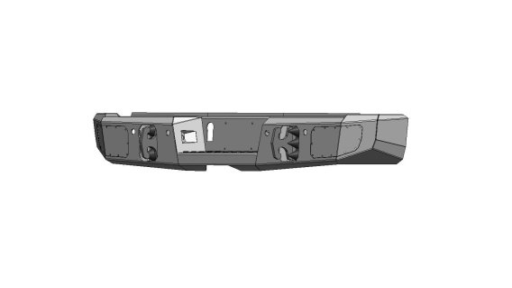 15-19 Silverado 2500/3500 Rear Bumper with Sensors Flog Industries
