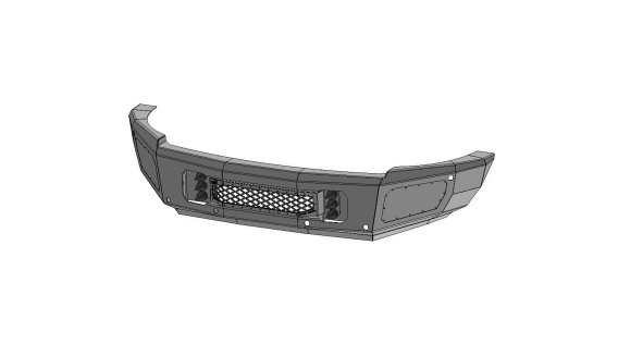 10-18 RAM 4500-5500 Front Bumper with Sensors Flog Industries