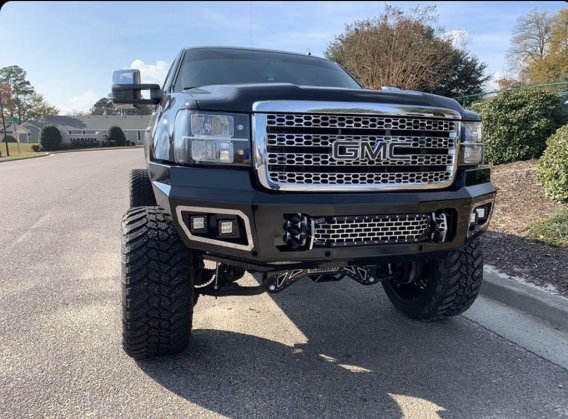 11-14 Sierra 2500/3500 Front Bumper with Sensors Flog Industries