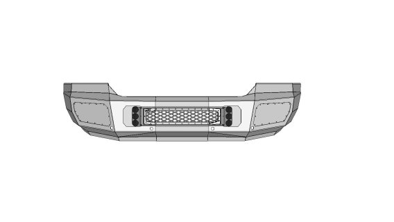 15-19 Sierra 2500/3500 Front Bumper with Sensors Flog Industries
