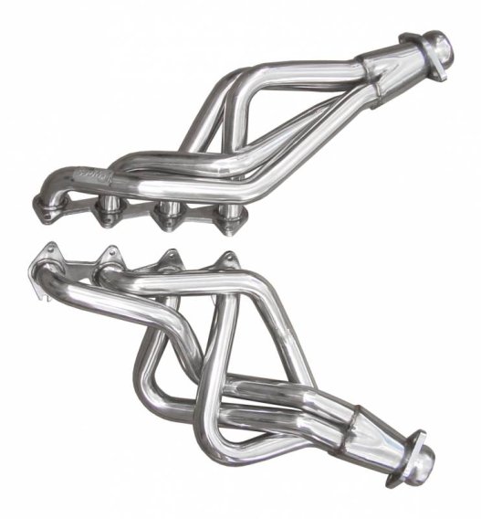 2005-2010 Mustang Long Tube Headers and EPA Compliant Catted H-Pipe Kit 304 Stainless Pypes Perfo...