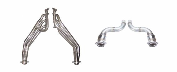 2018-2023 Mustang Long Tube Header Kit With Catalytic Converters 304 Stainless Pypes Performance ...