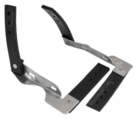 Exhaust Muffler Hanger Kit 64-72 Gm A-Body Hardware Not Incl Natural Finish 304 Stainless Steel P...