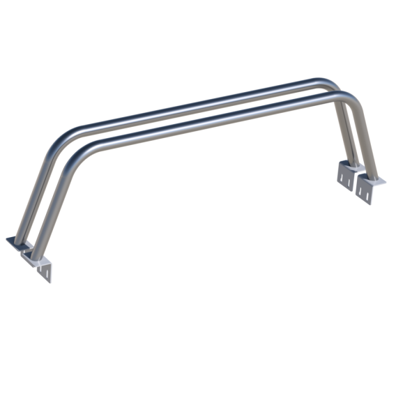 Frontier Bed Bar 19 Inch 05-22 Frontier Pair  Bare Steel Heavy Metal Off-Road