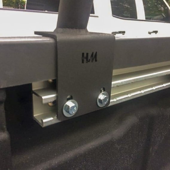 Frontier Bed Bar 9 Inch 05-22 Frontier Pair  Bare Steel Heavy Metal Off-Road