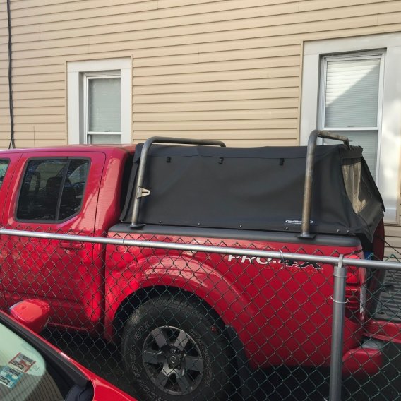 Frontier Bed Bar 23 Inch Softopper 05-22 Frontier Pair  Bare Steel Heavy Metal Off-Road