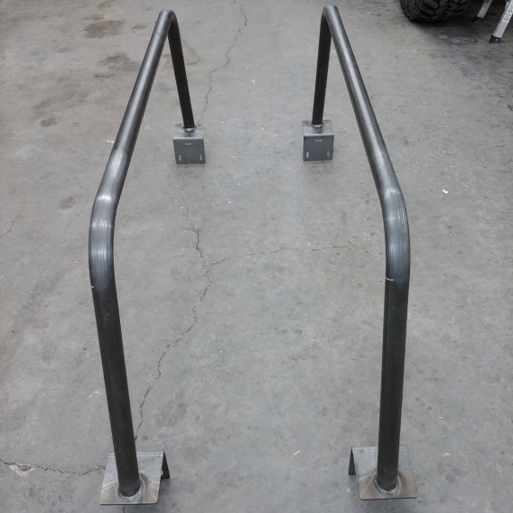 Frontier Bed Bar 23 Inch Softopper 05-22 Frontier Pair  Bare Steel Heavy Metal Off-Road