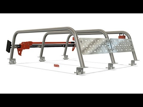 Frontier Bed Bar 23 Inch Softopper 05-22 Frontier 3 Set Bare Steel Heavy Metal Off-Road