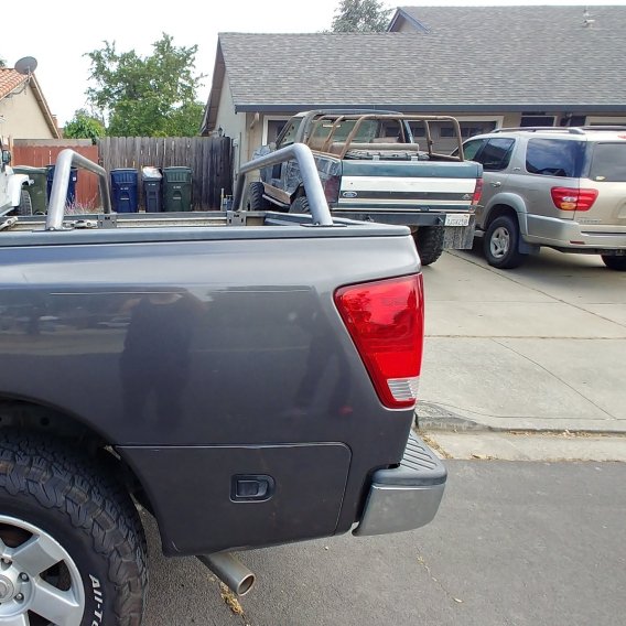 Titan Bed Bar 9 Inch 16-21 Titan Pair  Bare Steel Heavy Metal Off-Road