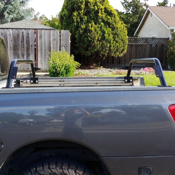Titan Bed Bar 9 Inch 16-21 Titan 3 Set Bare Steel Heavy Metal Off-Road