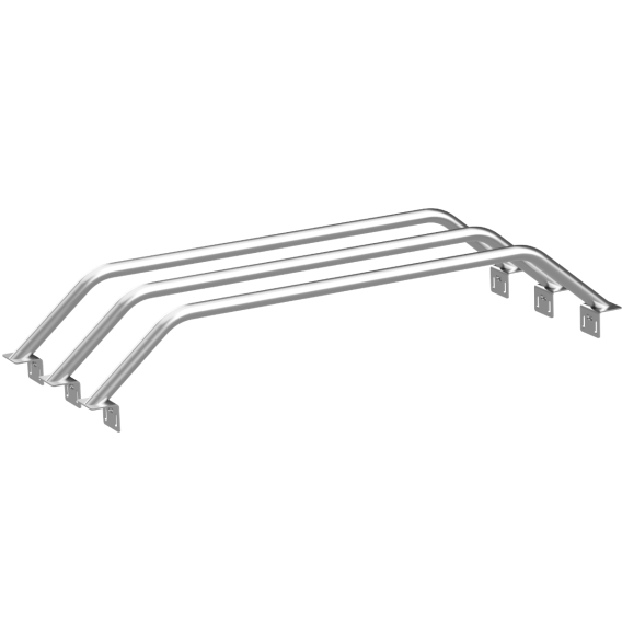 Titan Bed Bar 9 Inch 16-21 Titan 3 Set Bare Steel Heavy Metal Off-Road