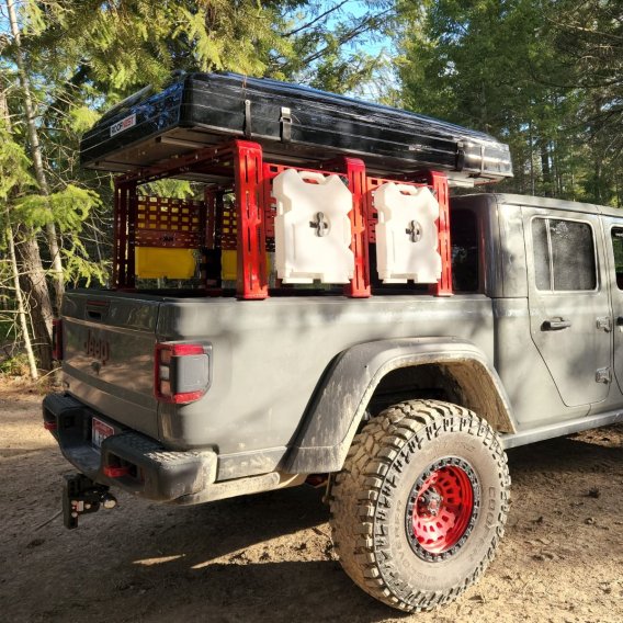 20-22 Jeep Gladiator ROCK-IT Overlanding Rack 24 Inch 20-22 Steel Heavy Metal Off-Road 