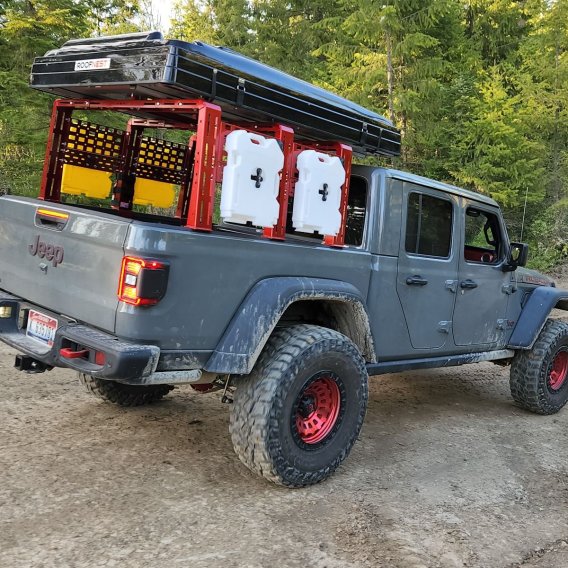 20-22 Jeep Gladiator ROCK-IT Overlanding Rack 24 Inch 20-22 Steel Heavy Metal Off-Road 
