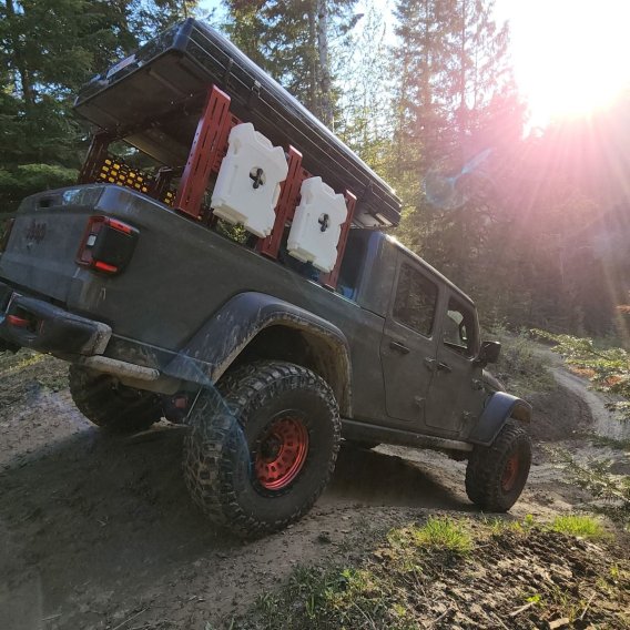 20-22 Jeep Gladiator ROCK-IT Overlanding Rack 24 Inch 20-22 Steel Heavy Metal Off-Road 