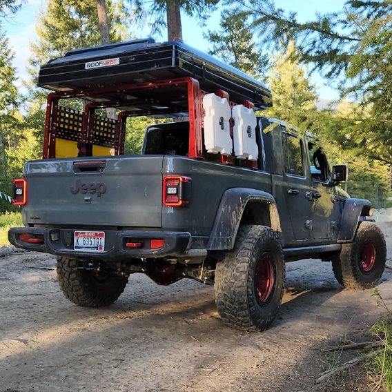 20-22 Jeep Gladiator ROCK-IT Overlanding Rack 24 Inch 20-22 Steel Heavy Metal Off-Road 