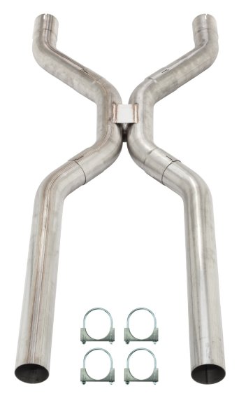 3 Inch Universal H-Pipe Crossover Exhaust Kit Mandrel Bent 409 Stainless Steel Pypes Exhaust