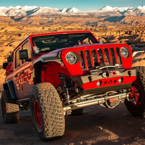 Bare Steel Nighthawk Front Bumper with Aluminum Skid for JK, JL, and JT - Bare Steel Artec Indust...