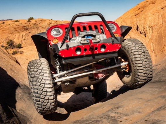 Bare Steel Nighthawk Mid-tube Stinger Front Bumper with Aluminum Skid for JK, JL, and JT - Bare S...