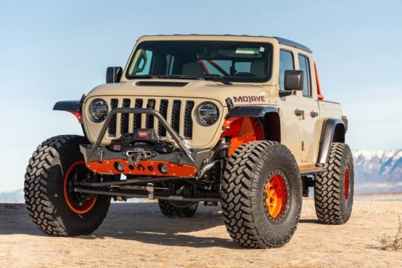 Bare Steel Nighthawk Mid-tube Stinger Front Bumper with Aluminum Skid for JK, JL, and JT - Bare S...