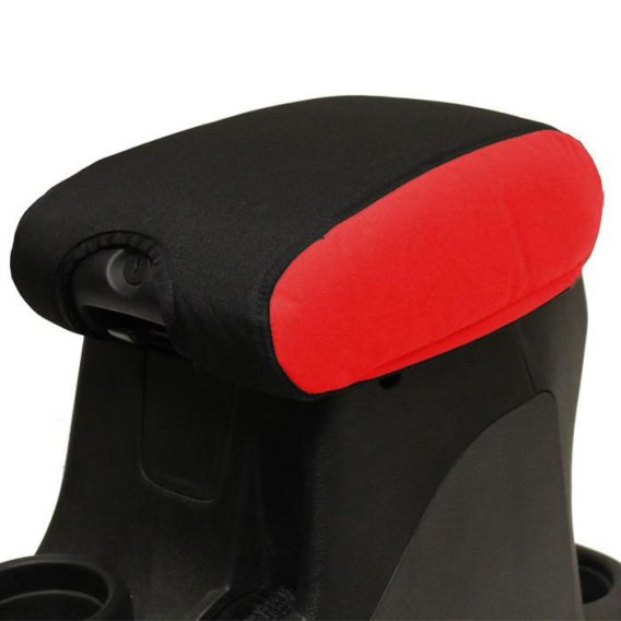 Jeep JK Center Console Cover Padded 11-18 Wrangler JK/JKU Red/Black Bartact