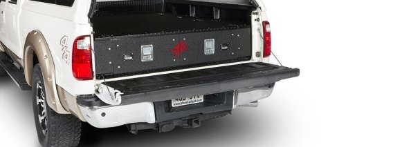 Mighty Max Locker 2500 Lb Capacity 2 Drawer 99-16 Ford F-250-350 Super Duty Short Bed Cargo Ease
