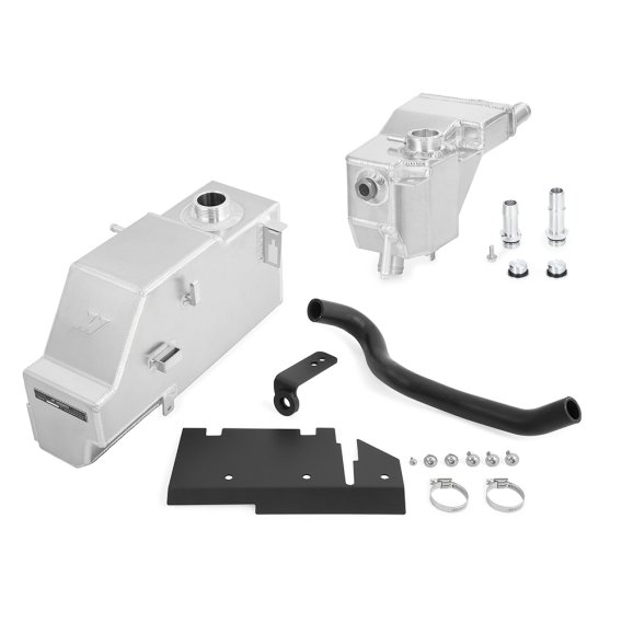Aluminum Degas Tank Kit, Fits 2011-2019 Ford 6.7L Powerstroke, Natural