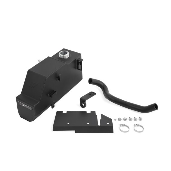 Aluminum Degas Tank, fits Ford 6.7L Powerstroke 2011-2019, Micro-Wrinkle Black