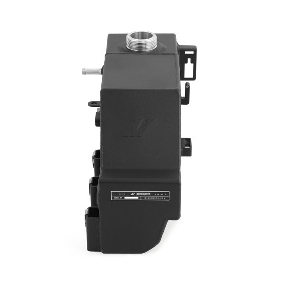 Aluminum Degas Tank, fits Ford 6.7L Powerstroke 2011-2019, Micro-Wrinkle Black
