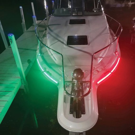 Marine Vessel 24 Inch LED Strip Starboard and Port Sidelight Nav Kit (2 Foot) Marine Sport Lighti...