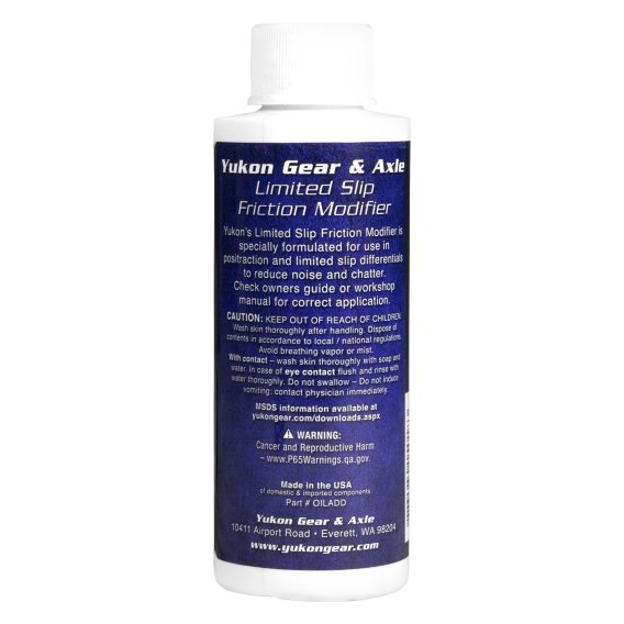 Friction Modifier Additive For Limited Slip/Posi - 4 Ounce Bottle Gear Positraction Additive 4OZ ...