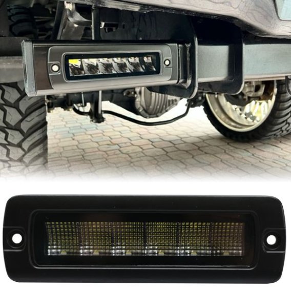 7in 30-Watt RoadRunner SAE Compliant IP67 Flush Mount 3,000lm Aux Flood Light with MELT Temp Cont...