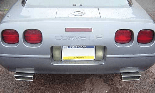 1986-1991 Corvette C4 2.5 Inch Crossmember Back Exhaust Kit With X-pipe 409 Stainless Race Pro Mu...