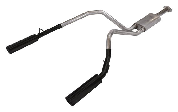 Ram 1500 Cat Back Exhaust System Black Pype Bomb For 19-24 Dodge Ram 1500 Split Rear Dual Exit 3 ...