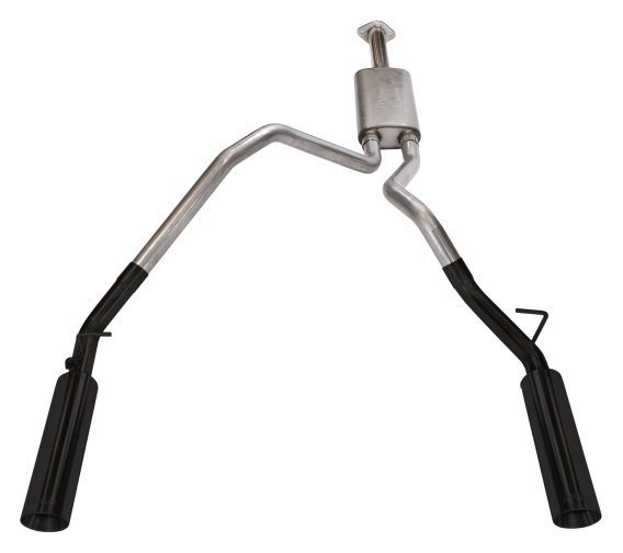 Ram 1500 Cat Back Exhaust System Black Pype Bomb For 19-24 Dodge Ram 1500 Split Rear Dual Exit 3 ...