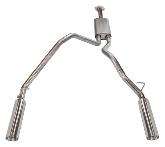 RAM Cat Back Exhaust System Pype Bomb For 19-24 Dodge Ram 1500 Split Rear Dual Exit 3 Inch Interm...