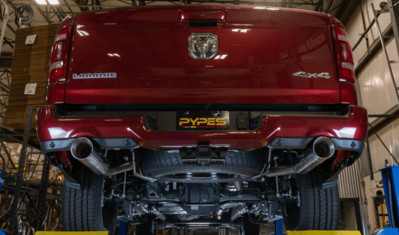 RAM Cat Back Exhaust System Pype Bomb For 19-24 Dodge Ram 1500 Split Rear Dual Exit 3 Inch Interm...
