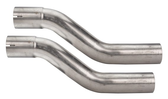 1966-71 Ford Fairlane 2.5 Inch X-Pipe Crossmember Back Rear Exit Exhaust No Mufflers Pypes Perfor...