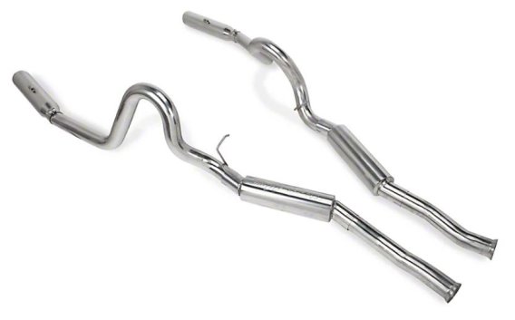 1979-2004 Mustang Pype Bomb Cat Back Exhaust System M80 Mufflers 409 Stainless Steel Pypes Perfor...