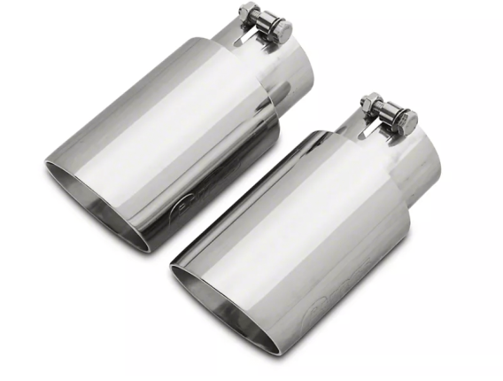Axle Back Exhaust 15-23 Mustang V6 and Ecoboost Split Rear Dual Exit 3 in Polished Tips Hardware ...