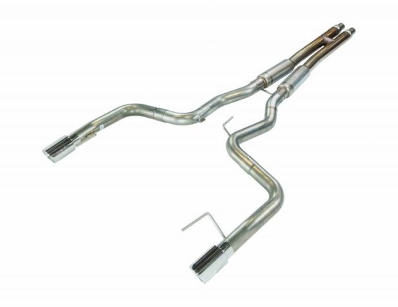2024 Mustang GT 3 Inch H-Bomb and Bullet Mid Mufflers Cat Back Exhaust Kit 409 Stainless Pypes Pe...