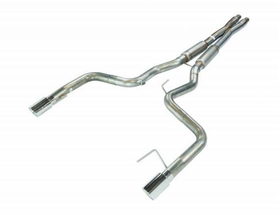 2024 Mustang GT 3 Inch X-Bomb and Bullet Mid Mufflers Cat Back Exhaust Kit 409 Stainless Pypes Pe...