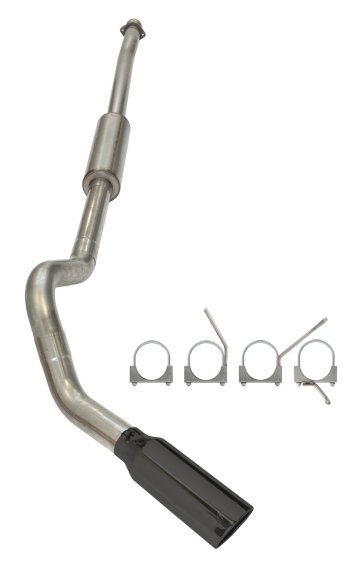 Raptor Catback Exhaust Kit 4 Inch Black Tips For 11-14 Raptor Pypes Exhaust