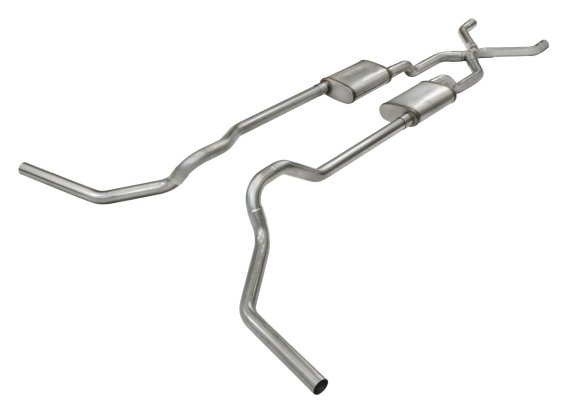 Ford Crossmember Back Exhaust For 65-76 F-100/F-150 Street Pro Muffler Pypes Exhaust