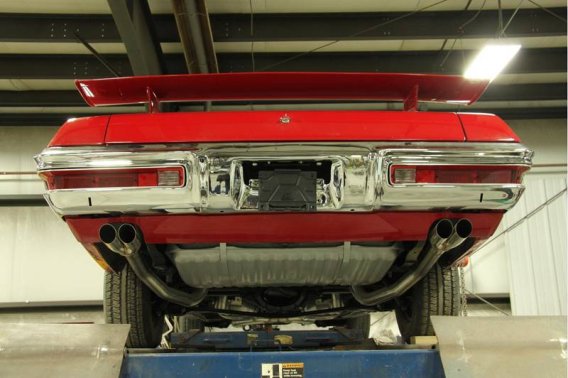 Crossmember Back w/X-Pipe Exhaust System 70-71 GTO/68-72 442 Dual Split Rear Valance Exit 2.5 in ...